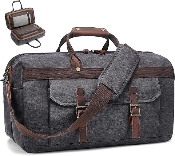 waxed canvas cowhide leather travel duffle bag 42l duffel bag waterproof overnight carry on luggage sport weekender bag for men (brown 23") (copy) waxed canvas cowhide leather travel duffle bag 42l duffel bag waterproof overnight carry on luggage sport weekender bag for men (brown 23") (copy)