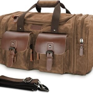 vintage leather duffel travel gym sports overnight weekend duffle bags for men and women (copy)