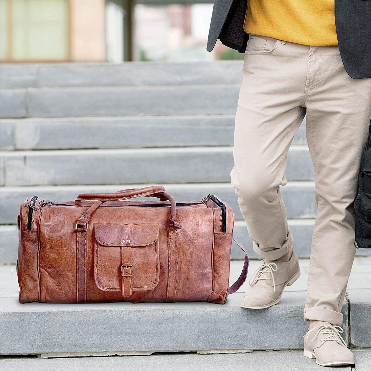 leather duffle bag for travel with toiletry bag and shoe compartment, weekender overnight gym bag for men women, carry on (copy) leather duffle bag for travel with toiletry bag and shoe compartment, weekender overnight gym bag for men women, carry on (copy)