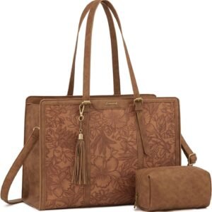 lovevook laptop bag for women 15.6 inch tote work professional leather computer briefcase waterproof handbag shoulder large capacity business teacher office crossbody purse (copy)