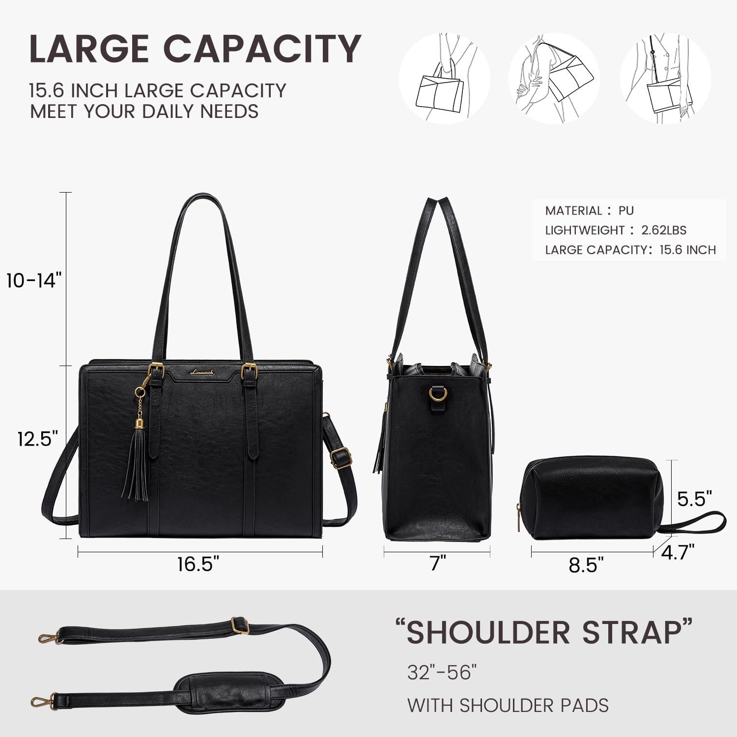 lovevook laptop bag for women 15.6 inch tote work professional leather computer briefcase waterproof handbag shoulder large capacity business teacher office crossbody purse (copy) lovevook laptop bag for women 15.6 inch tote work professional leather computer briefcase waterproof handbag shoulder large capacity business teacher office crossbody purse (copy)