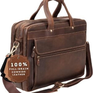 lovevook laptop bag for women vintage leather work tote 15.6 inch large capacity computer bag with clutch purse for office, travel, casual (copy)