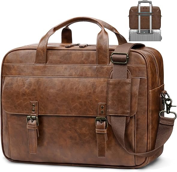luxorro full grain leather briefcase for men, top choice gifts, handcrafted laptop bag with multiple compartments and brass hardware, fits 15.6 inch laptop (copy) luxorro full grain leather briefcase for men, top choice gifts, handcrafted laptop bag with multiple compartments and brass hardware, fits 15.6 inch laptop (copy)