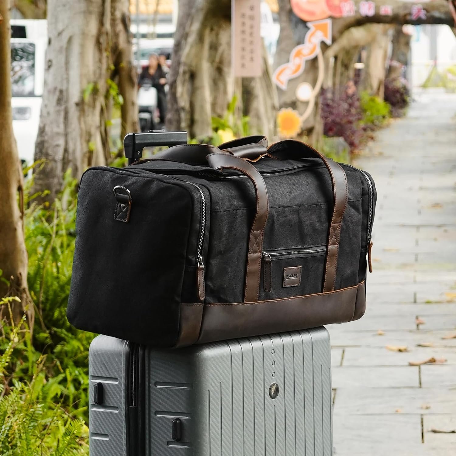 travel duffel bag, pu leather, gym, handheld, messenger bag, foldable, weekender bag with shoe compartment, business travel, waterproof tote bag, 40l. (copy) travel duffel bag, pu leather, gym, handheld, messenger bag, foldable, weekender bag with shoe compartment, business travel, waterproof tote bag, 40l. (copy)