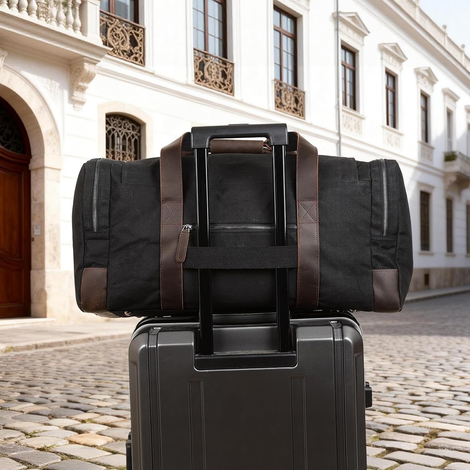 travel duffel bag, pu leather, gym, handheld, messenger bag, foldable, weekender bag with shoe compartment, business travel, waterproof tote bag, 40l. (copy) travel duffel bag, pu leather, gym, handheld, messenger bag, foldable, weekender bag with shoe compartment, business travel, waterproof tote bag, 40l. (copy)
